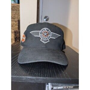 Harley Davidson USA Fat Boy American Needle Hat SnapBack Big Spell Out Vintage